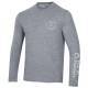 Champion Circle Design Long Sleeve Gray T-shirt
